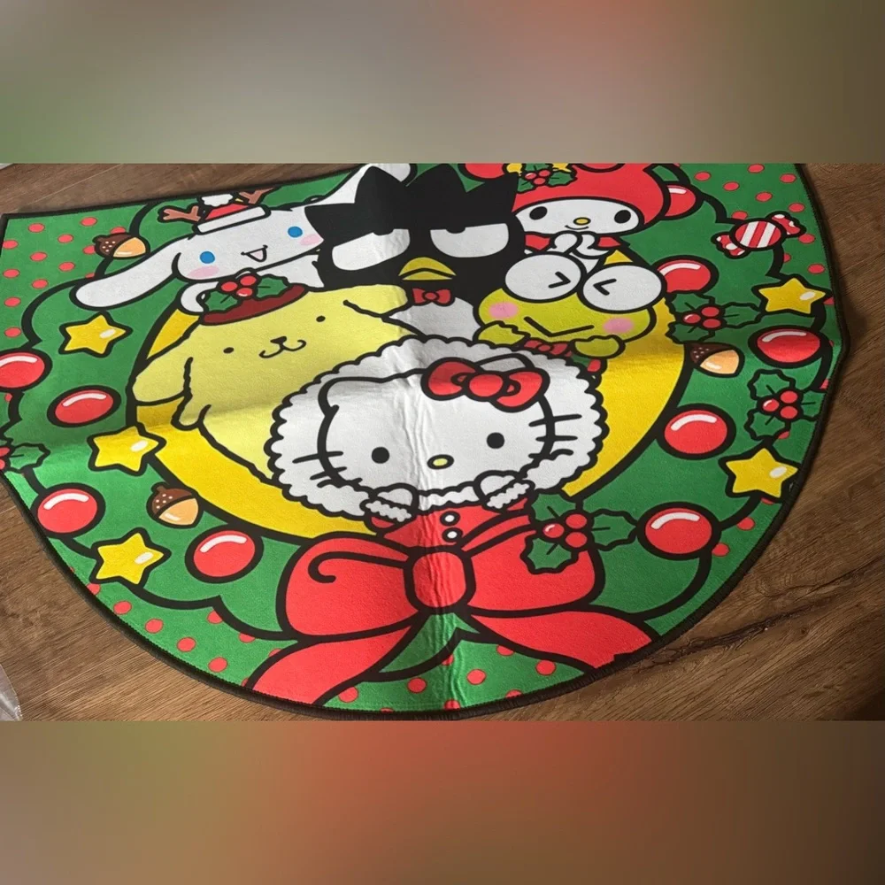 SANRIO-NWT Lightweight Holiday Themed Character Welcome Mat